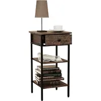 VCM Holz Metall Beistelltisch Couchtisch Sofatisch Wohnzimmertisch Kaffeetisch Aulari L