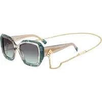 Missoni MIS 0168/G/S Green striped beige 52/18/145 Damen Sonnenbrillen