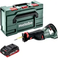 Metabo SSEP 18 LT Akku Säbelsäge 18 V 32 mm + 1x LiHD Akku 4,0 Ah + Metabox - ohne Ladegerät