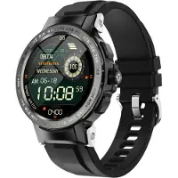 Ele eleoption Smart Watch 24 Sportmodi Wasserdichter Gesundheits-Tracker für Männer Schwarz
