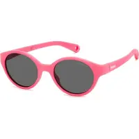 Polaroid PLD K007/S Unisex-Sonnenbrille Vollrand Oval Acetat-Gestell, pink