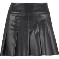 Urban Classics Sommerrock "Ladies Synthetic Leather Pleated Skirt" 1 Stk.