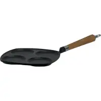 Ronneby Bruk Bratpfanne "Maestro Eierpfanne, 25 x 25 cm, mit Holzgriff" Gusseisen 1 tlg.