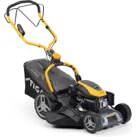 Stiga Benzin-Rasenmäher Combi 748 SE | Elektrostart | 4-in-1 Schnttsystem | Fange, Mulchen-, Heck- und Seitenauswurf | Radantrieb | 46 cm Schnittbreite