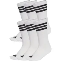 Adidas Herren Socken 3-Streifen Essentials Cushioned Crew Socken 6er-Pack