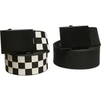 Urban Classics Hüftgürtel "Unisex Check And Solid Canvas Belt 2-Pack"