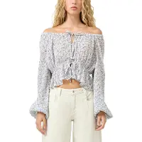 QS -qs Blouses Offwhite Größe: 40 | Longsleeves Outlet | Damen | Weiß