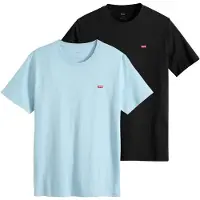 Levi's Herren T-Shirt 2er Pack - "Original Housemark Tee", Rundhals, Baumwolle