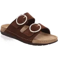 Rohde Slipper Rodigo 5892 Damen Mocca-Schuhgröße 35