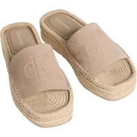 Calvin Klein Espadrilles Flatf Espa Mule Nub Mg HW0HW02890 Beige
