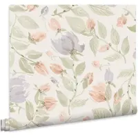 Laura Ashley Vliestapete "Orisia Peony" neutral glatt 10mx52cm (ca. 5m2)