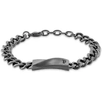 Police PEAGB0081703 Herren-Armband Contorto Grau
