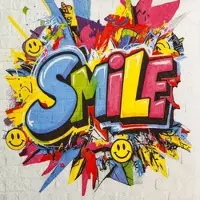 Home Fashion , Smile, Lunch-Servietten aufgefaltetes Maß 33 cm x 33 cm, im Viertelfalz, 20 Stück pro Packung