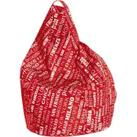 Talamo Italia Esidra Sitzsack Aariel 80x80x120h cm Rot