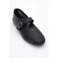 Forever & Always MIRELLA Geflochten Leder Ballerinas Damen