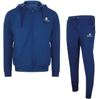 Aquascutum - Set Aus Kapuzenpullover Und Trainingshose Mit Reißverschluss In Marineblau