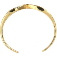 Nialaya Bogenflügel-Cuff Skyfall Gold CZ 925 Armband