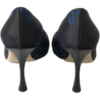 Dolce&Gabbana Blaue Blumige Ayers Kristall Pumps Schuhe