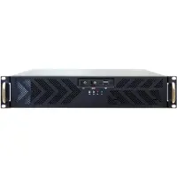 Chieftec UNC-210T-B, Rack, Server, Schwarz, ATX, micro ATX, SECC, 2U