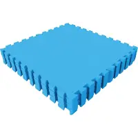 Gorilla Sports Schutzmatten Set - 8 Matten, 60x60x1,2 cm, rutschfeste, EVA Schaumstoff, Blau - Bodenmatte, Bodenschutzmatten Fitness, Puzzlematten, Unterlegmatte, Trainingsmatten, Poolmatte