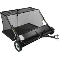 StarTech.com Rasenkehrmaschine - Laubkehrmaschine für Aufsitzmäher - Kehrbreite 122 cm - Auffangnetz 566 L - Einstellbare Kehrhöhe - Laubsammler - Für Rasentraktor