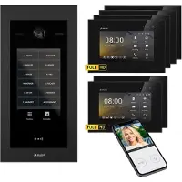 Balter EVO HD Touch 7 Schwarz/Schwarz 4x7" +2x7" WiFi Video Türsprechanlage bis 1000 Familienhaus