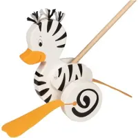Goki Holzschubfigur Zebra Ente