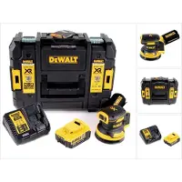 DeWalt DCW 210 M1 Akku Exzenterschleifer Brushless 18V 12.000U/min 125mm + 1x Akku 4,0 Ah + 1x Schnellladegerät in TSTAK