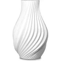 Lyngby Porcelæn - Twist Vase - White - 18 cm