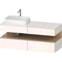 Duravit QA4765030220010 QTG KWTU WH Ek. 1400x550x600 Wß Hgl.