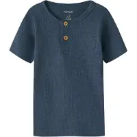 Name it T-Shirt - Rib - Noos - NmmKab - Vintage Indigo/Melange - - 2 Jahre (92) - T-Shirts