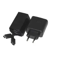 Hakai 45W Super-Schnell-Ladegerät für Original Samsung Xcover 4s + 1m schwarz beidseitiges Typ-C Ladekabel 4A Netzteil Adaptive super-Fast-Charging Datenkabel + Pad