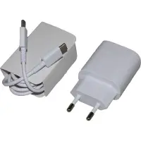 Emiro 25W Super-Schnell-Ladegerät TA800 für Original Samsung Galaxy S9, S9+, Duos + 1m weiß beidseitiges Typ-C Ladekabel 3A Netzteil Adaptive super-Fast-Charging Datenkabel