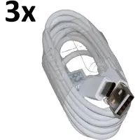 Hakai 3x Typ-C Ladekabel für Original Samsung Galaxy S21, S21 Plus, S21 Ultra, S21 FE Datenkabel 1,5m weiß USB-Ladegerätkabel Aufladekabel Type-C Charging-Cable