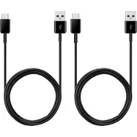Hakai 2x Typ-C Ladekabel für Original Samsung Galaxy A12, A22, A22 5G Datenkabel 1,2m schwarz USB-Ladegerätkabel Aufladekabel Type-C Charging-Cable