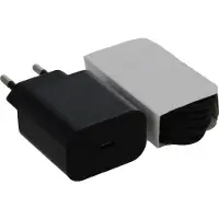 Hakai Schnell-Ladegerät 25W für realme X50 5G + 1m Typ-C Kabel 3A Netzteil 3000mAh schwarz Typ-C Adapter Quick-Charge Travel-Charger + Pad