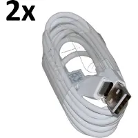Hakai 2x Typ-C Ladekabel für Original Samsung Galaxy Xcover 4s Datenkabel 1,5m weiß USB-Ladegerätkabel Aufladekabel Type-C Charging-Cable
