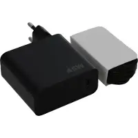Emiro 45W Super-Schnell-Ladegerät für Samsung Galaxy S9, S9+, Duos + 1m Typ-C Kabel 3A Netzteil 3000mAh schwarz Typ-C Adapter Quick-Charge Travel-Charger + Pad