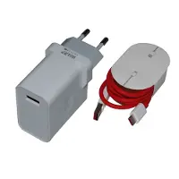 Hakai Ladegerät für Original OnePlus Nord 2T 5G WCO506A3HK + 1m Ladekabel 6A 6000mah 30W WarpCharge Netzteil Typ-C Aufladekabel +Pad