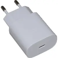 Emiro 25W Super-Schnell-Ladegerät TA800 für Original Samsung Galaxy Note 8, Note 9 weiß 3A Netzteil super-Fast-Charging USB-Typ-C-Adapter