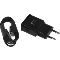 Hakai Schnell-Ladegerät für Original Samsung Xcover Pro + 1,2m schwarz Typ-C Datenkabel 2A 15W Netzteil 2000mAh Auf-ladekabel Travel Charger + Pad