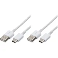 Hakai 2x Typ-C Ladekabel für Original Samsung Galaxy A13, A33 5G, A03s Datenkabel 1,2m weiß USB-Ladegerätkabel Aufladekabel Type-C Charging-Cable