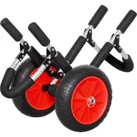 HOMCOM Surfwagen Surfboard Transportwagen klappbar Kunstleder-Reifen Alu