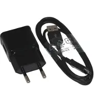 Hakai Ladegerät für Original Samsung Galaxy J3 (2016) DUOS SM-J320F + Datenkabel 95cm in schwarz Micro-USB 2A 10W Netzteil 2000 mAh Charger + Pad