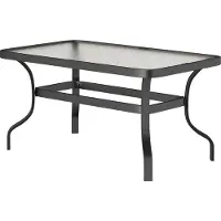 Slyrun Beistelltisch Hartglas Kaffeetisch Couchtisch mit Wellendesign, Abgerundete Ecke Balkontisch 95x55 cm Schwarz
