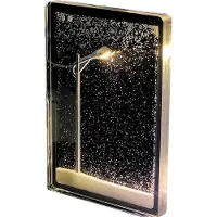 Welikera Handgemachtes Schneelicht, Weihnachtslichter-Set, Leuchtende Straßenlichter, Schneige-Nacht-Deko für Kinder und Erwachsene, 15.5*9*3cm