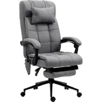 Welikera Bürostuhl mit Massagefunktion, ergonomisch, 66x76x112-120cm, Grau