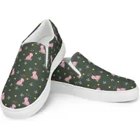 Mr. & Mrs. Panda Mokassins Schwein Glück Größe 40 1/2 - Grün - Geschenk, Loafer Damen, Slipper Für, Ziele, Lustige Sprüche, Glücksbringer, Sterne, Damenschuhe, Motivation