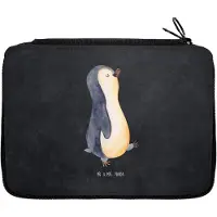 Mr. & Mrs. Panda Mäppchen Pinguin marschieren - Kreidetafel - Geschenk, Federtasche, Familie, Bruder, Pinguine, Schlampermäppchen, Frühaufsteher, Federmappe, Etui
