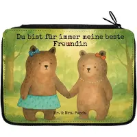 Mr. & Mrs. Panda Mäppchen Bär Freundin Design - Weiß - Geschenk, Etui, Bleistiftetui, Federtasche, Federmappe, Schlampermäppchen, Teddy